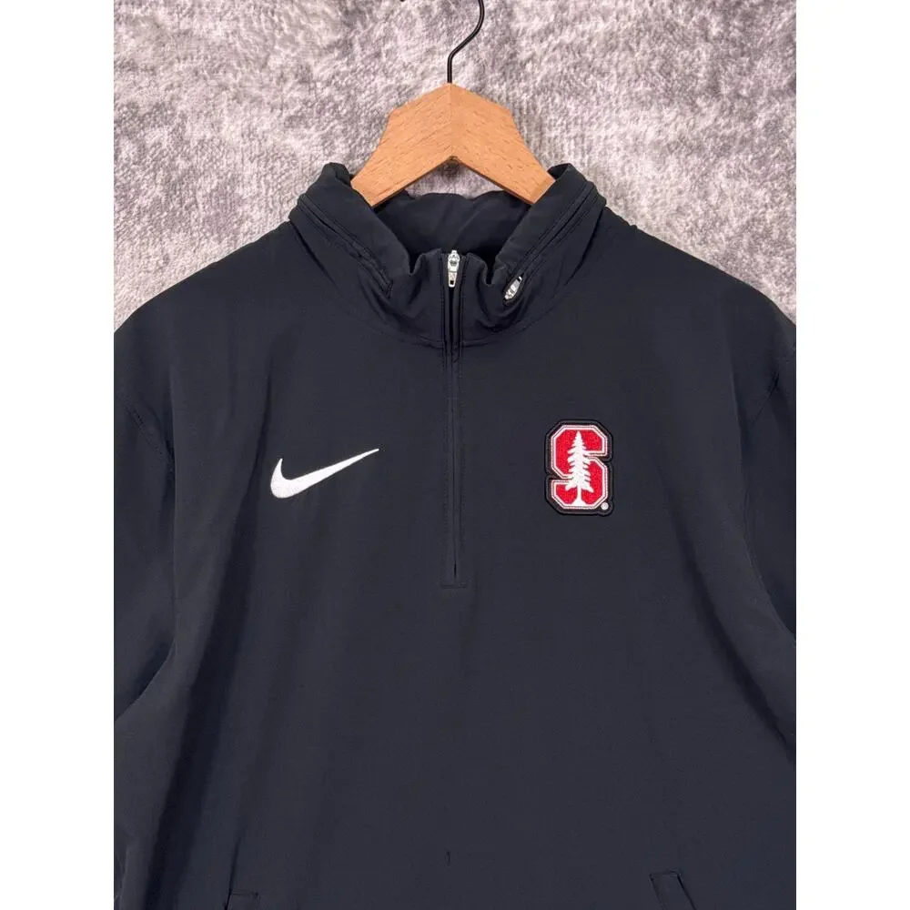 Nike Short Sleeve Jacket Small Mens Stanford Cardinals Coaches Tuckaway Hood